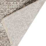 8' X 10' Gray Oriental Area Rug With Fringe