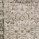 9' X 13' Gray Oriental Area Rug With Fringe