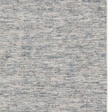 2' X 8' Blue Wool Hand Loomed Handmade Runner Rug