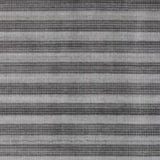 5' x 8' Black And White Striped Hand Loomed Area Rug