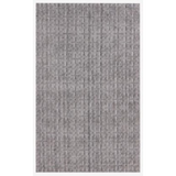 5' x 8' Tan And Charcoal Plaid Cross Hand Loomed Area Rug