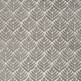 6' X 9' Charcoal Floral Stain Resistant Non Skid Area Rug