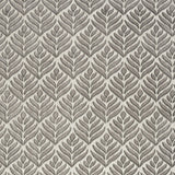7' X 10' Charcoal Floral Stain Resistant Non Skid Area Rug