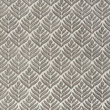 4' X 6' Charcoal Floral Stain Resistant Non Skid Area Rug