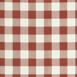 7' x 10' Red and Ivory Geometric Stain Resistant Indoor Outdoor Area Rug