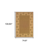 4' x 6' Tan Stain Resistant Indoor Outdoor Area Rug