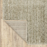 2' X 8' Grey Shag Power Loom Stain Resistant Runner Rug