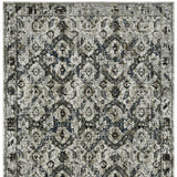 10' x 13' Black and Gray Oriental Power Loom Area Rug