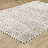 9' X 12' Blue Oriental Power Loom Stain Resistant Area Rug
