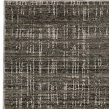 2' X 8' Charcoal Grey Grey Ivory Tan And Brown Abstract Power Loom Stain Resistant Runner Rug