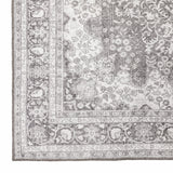 2' X 3' Grey Oriental Power Loom Stain Resistant Area Rug