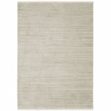 6' x 9' Beige and Ivory Geometric Power Loom Area Rug