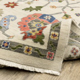 2' X 10' Charcoal Oriental Power Loom Runner Rug With Fringe