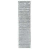 10' Gray Hand Woven Runner Rug
