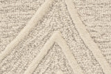 10' X 13' Gray Ivory And Brown Geometric Hand Woven Area Rug