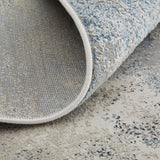 12' X 15' Blue Abstract Area Rug