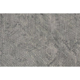 10' Gray Abstract Hand Woven Runner Rug