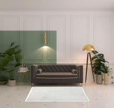 4' X 6' White Shag Area Rug