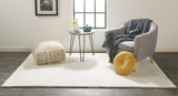 4' X 6' White Shag Area Rug