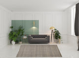 8' X 10' Ivory Tan And Gray Hand Woven Area Rug