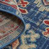 13' X 15' Abstract Power Loom Distressed Area Rug