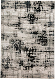 12' X 18' Black White And Gray Area Rug