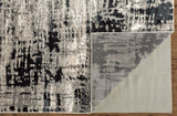 12' X 18' Black White And Gray Area Rug