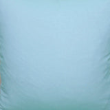 20"x20" Blue and Beige Linen Blend Zippered Pillow