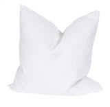 22" X 22" White Polyester Zippered Pillow