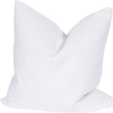 22" X 22" White Polyester Zippered Pillow
