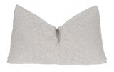 13" X 21" Gray Polyester Zippered Pillow