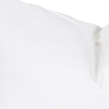 13" X 21" White Polyester Zippered Pillow