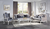 64" Beige Black Love Seat