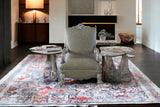 44" Silver and Platinum Faux Leather Tufted Wingback Chair