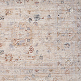 2' X 8' Beige Botanical Runner Rug