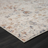 4' X 6' Ivory Floral Area Rug