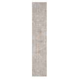 2' X 8' Beige Abstract Runner Rug