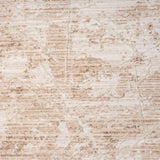 2' X 8' Beige Abstract Runner Rug