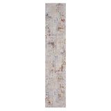 2' X 8' Beige Abstract Runner Rug