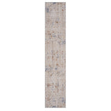 2' X 8' Red Abstract Runner Rug