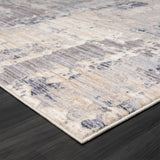 2' X 3' Gray Abstract Area Rug