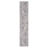 2' X 8' Gray Abstract Runner Rug