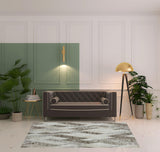 5' X 8' Gray Geometric Area Rug