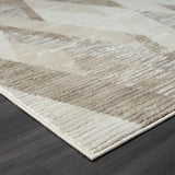8' X 10' Gray Geometric Area Rug