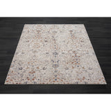 5' X 8' Ivory Floral Area Rug