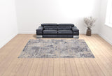 10' X 14' Gray Abstract Area Rug