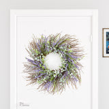 31" Purple Artificial Mixed Assortment Wreath