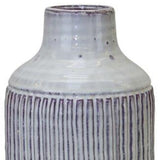 12.25" Terracotta Beige Round Table vase