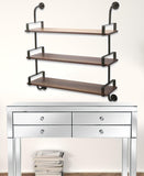 34.5" x 10" x 31.5" Brown Wall Decor