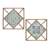 Set Of Two Brown Wall Decor